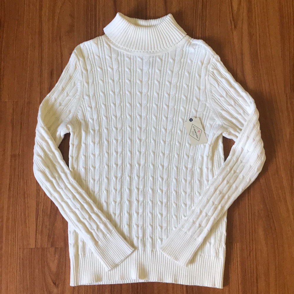 St John’s Bay Ivory Women’s Turtleneck Sweater